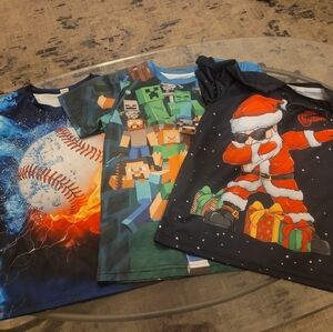 Kids Short Sleeve Graphic Tees - Set of 3